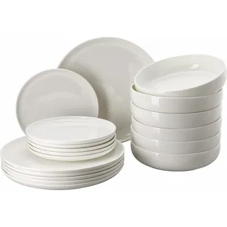 Rosenthal Jade Lift Weiss Tellerset 18tlg - Weiß