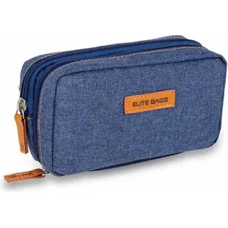 Elite Bags Kühlbeutel für Diabetiker, Farbe: Dunkler Jeansstoff, für Insulinpen und Blutzuckermessgerät