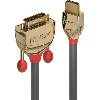 Lindy HDMI (Typ A) — DVI 15 m DVI, HDMI), Video Kabel Gold