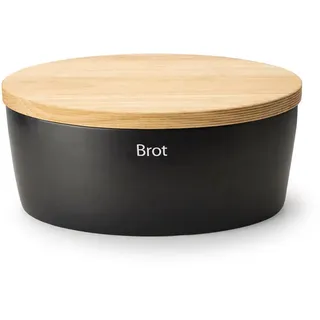 Continenta Brotkasten Keramik Schwarz