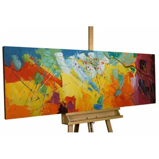 Kunstloft Metallbild Bunt 144/44 cm , Multicolor , Metall , 6.9x44 cm , Bilder & Rahmen, Bilder, Holz & Metallbilder