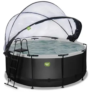 EXIT TOYS Pool-Set Ø 360 x 122 cm inkl. Sandfilteranlage, Abdeckplane, Poolleiter, Reparaturset