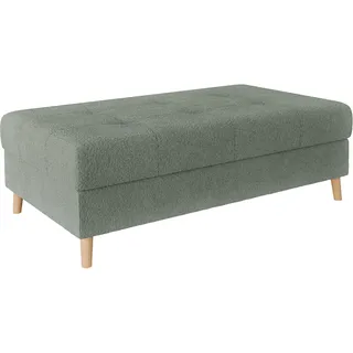 Home Affaire Polsterhocker CHARRE XXL 118 x 40 x 73 cm Grün/Mint