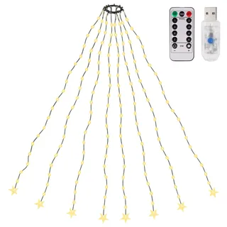 salcar LED Lichterkette 1,5 m Warmweiß