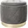 Pouf LIZ Samt 50 x 40 x 50 cm Grau