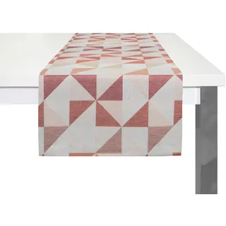 Tischläufer WIRTH "BERLARE" Gr. 1, orange (terrakotta), B:40cm L:150cm, Baumwolle, Polyester, Tischdecken, Tischläufer