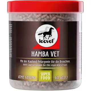Leovet Hamba-VET | 700 g | Ergänzungsfuttermittel für Pferde | Zur Aktivierung der Abwehrkräfte | Zum Draufbeißen und Durchatmen | Basis-Getreidemischung mit vielen Kräutern