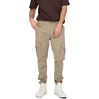 Only & Sons Cargohose in Beige