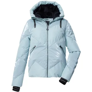 KILLTEC Damen Steppjacke/Skijacke/Funktionsjacke in Daunenoptik mit Kapuze und abzippbarem Schneefang KSW 113 WMN SKI QLTD JCKT, hell eisblau, 40, 43618-000