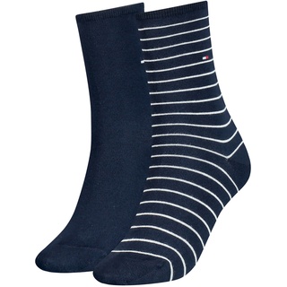 Tommy Hilfiger Damen Socken im Pack - Women's Patterned Styles Dunkelblau 35-38