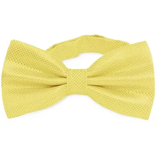 OcioDual Hellgelb Fliege Herren, Herren Fliege Anzug, Karierte Herrenfliege mit verstellbarem Haken-Clip-Verschluss, 12 cm x 6 cm, Feiern, Partys, Arbeit, Hochzeiten und Events