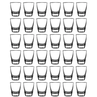 Yitobici Schnapsgläser,35ml Tequila Shotgläser Set, Robuste Shotgläser aus Glas, Shot Gläser für Tequila, Wodka, Ouzo, Likör (35ml-36Pack)