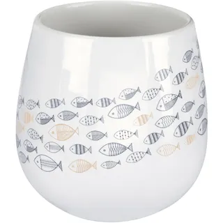 KLEINE WOLKE Zahnputzbecher Sardinas, Accessoires, Farbe Mare, Material: Steinzeug