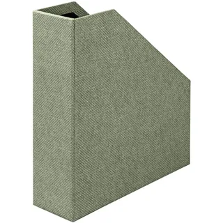 Rössler SOHO Stehsammler A4 | Stehsammler Pappe aus stabilem Karton | Büro Organizer | Schreibtisch Organizer | Zeitschriftenhalter | 315 x 260 x 115 mm | 1 Stück | Farbe: Grün | Salbei