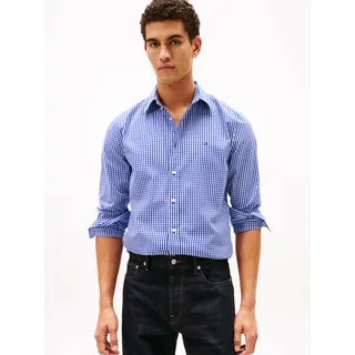 Tommy Hilfiger Langarmhemd »FLEX POPLIN BIG GINGHAM« regular fit, Button-down-Kragen