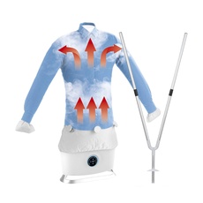 CLEANmaxx automatischer Hemdenbügler mit Dampffunktion inklusive Hosenaufsatz | Innovativer Bügler für Hemden & Blusen, Bügelautomat | Schonender als Wäschetrockner und Bügeleisen