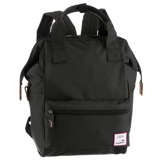 Cityrucksack KANGAROOS, Damen, Gr. B/H/T: 24cm x 31cm x 20cm, schwarz, Nylon, unifarben, Rucksäcke Cityrucksack, Freizeitrucksack Arbeitsrucksack Schulrucksack