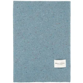 Marc O'Polo Herren Strickschal aus Woll-Mix Winter, Blau (Meltwater), One Size
