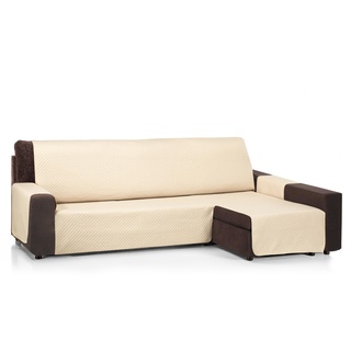 Martina Home Diamond Chaiselongue, gepolstert, 280 cm, Beige, Universal