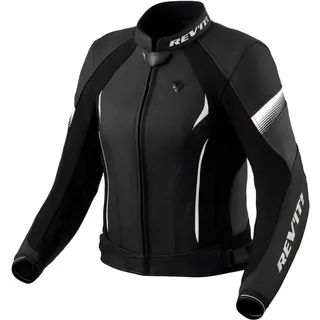 RevIt! Revit Xena 4 Ladies Damen Motorrad Lederjacke schwarz-weiss, Größe 38