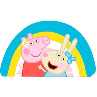 Peppa Pig Dekokissen PEPPA PIG "Peppa Pig", bunt (bunt, bedruckt), B:25cm H:2,5cm L:35cm, Polyester, Dekokissen_Sitzkissen_Kissenhüllen, hochfarbig bedruckt