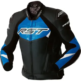 RST Tractech Evo D3O Lederjacke perforiert Blau/Schwarz/Weiß XL