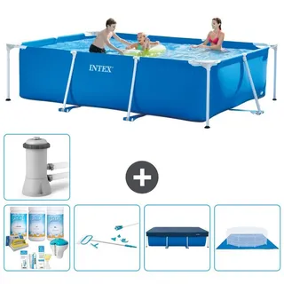 Rechteckiger Frame Pool - 300x200x75 cm - 6-teilig S20046 - Blau