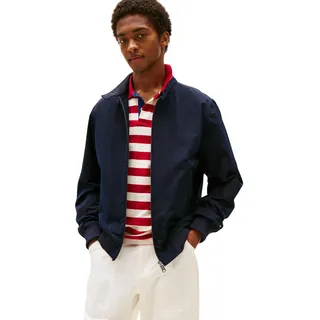 Tommy Hilfiger Herren Übergangsjacke Harrington mit Reißverschluss, Blau (Desert Sky), S
