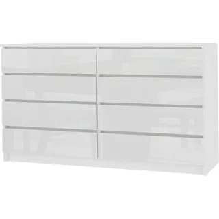 pressiode Kommode 140cm mit 8 Schubladen Klamotenschrank Sideboard Anrichte mix - 138m X 97cm X 35cm