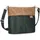 Damen Handtasche Olli OT8 Umhängetasche 3 Liter klassische Crossbody Bag wasserabweisend robust strapazierfähig Bicolor Design Schultertasche inkl. 2 Schultergurte kurz & lang (pine)