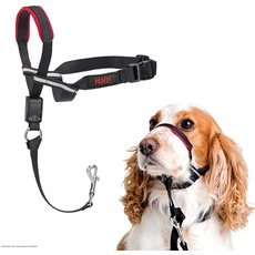 HALTI Optifit Kopfgeschirr, Größe Mittel - Verhindert, dass Ihr Hund an der Leine zieht, Einfache Anpassung, Leicht, mit gepolstertem Nasenriemen, Anti-Zug-Halsband für mittelgroße Hunde