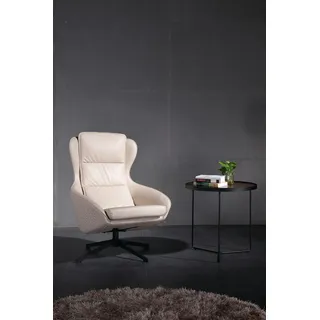 Drehbarer Leder Sessel Couch Polster Luxus Relax Italienische Möbel Lounge Club