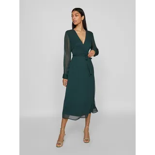 Vila Chiffonkleid »VIFALIA V-NECK L/S MIDI DRESS - NOOS« Vila Scarab 34