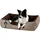Hundekissen Lupi L 80 x 65 cm beige/braun