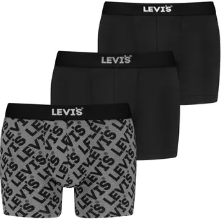 Levi's Boxershorts schwarz/grau combo S 3er Pack