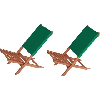 Klappstuhl Strandstuhl Anglerstuhl Gartenstuhl Stuhl zum Zusammenstecken grüner Bezug V-10-352 - Grün