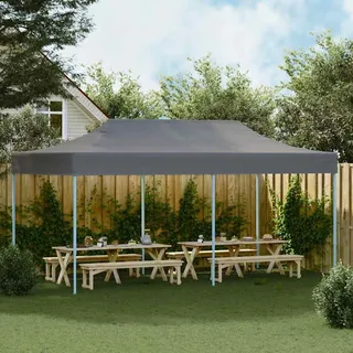 vidaXL Pop-Up-Partyzelt Faltbar 3x6 m Anthrazit - Grau