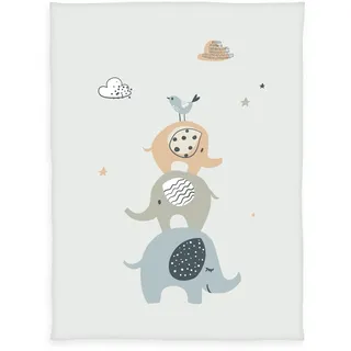 Herding Elephants Microfaserflausch-Decke, 75x100 cm, Polyester