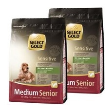 SELECT GOLD Sensitive Senior Medium Ente & Kartoffel 2x1 kg