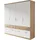 Drehtürenschrank Bremen 181 x 199 x 58 cm Weiß