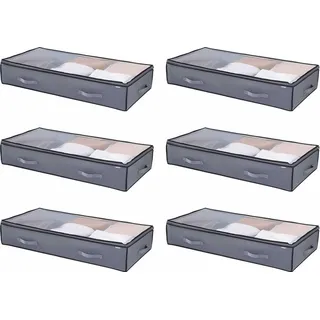 Vevor Unterbettbox 996 x 500 x 180 mm 6-tlg. transparent