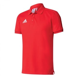 Adidas Herren Tiro 17 Poloshirt, Scarlet/Black/White, S