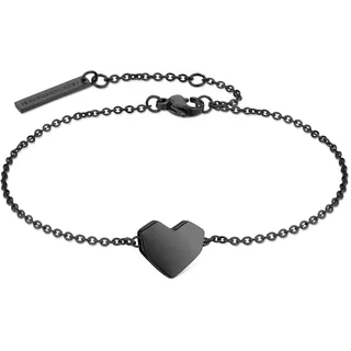 Liebeskind Berlin Urban Heart Armband Edelstahl Schwarz 21 cm
