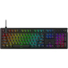 HyperX Alloy Rise Mechanische Gaming-Tastatur, Netzwerk-Switches, Hot-Swap, verstellbare Beine, austauschbares Magnetgehäuse, Schwarz (Spanisches QWERTY)