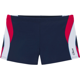 Badehose S.OLIVER, Herren, Gr. 4, N-Gr, blau (marine), Recycling-Polyamid, Badehosen Badehose, Topseller