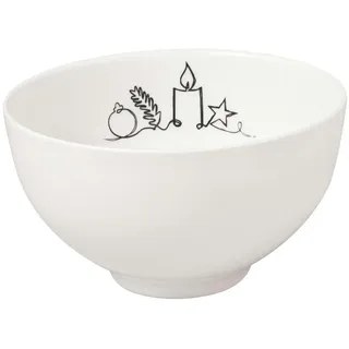 Villeroy & Boch Bol XMAS Statement Lines weiß