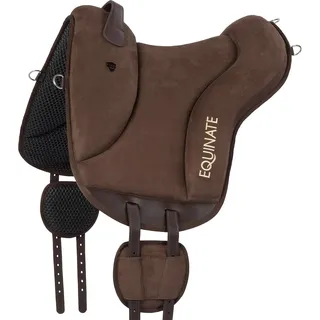 Equinate Reitpad Newfield aus synthetischem Wildleder Pony Braun - Braun