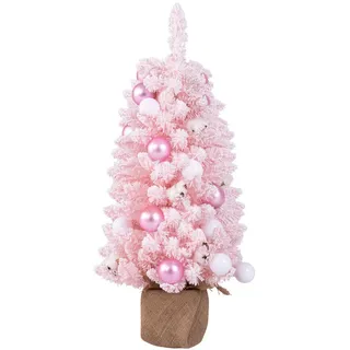 Costway Weihnachtsbaum Mini Pink , Kunststoff , 90 cm , Dekoration, Weihnachtsdekoration, Christbäume & Zubehör