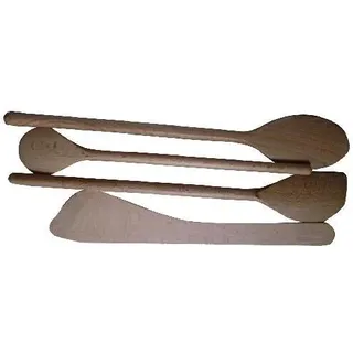 K2 Serie Küchenutensilien-Set aus Holz, 4-teilig, schonend für Kochgeschirr