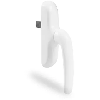 Amig - Griff für Dreh-Kipp-Fenster, mit Aluminiumsockel und PVC-Abdeckung in Weiß, mit verdeckter Schraubbefestigung | 180 x 35 mm - Höhe 64 mm - Ohne Vierkantstift